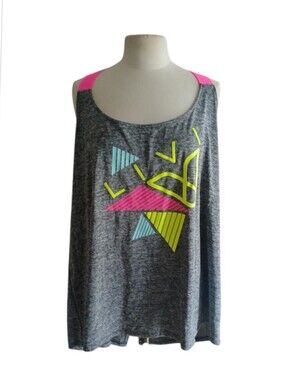 Livi Active Graphic Split Back Tank Top